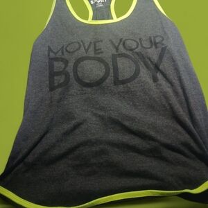 Hard Candy Sport Tank with Lime Accents